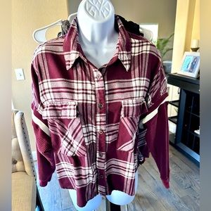 Crop flannel